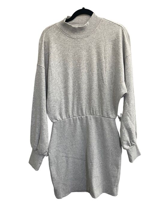 Spiritual Gangster Dresses & Skirts - SPIRITUAL GANGSTER Small Gray Sweatshirt Dress Balloon Sleeve NEW HTF #7139